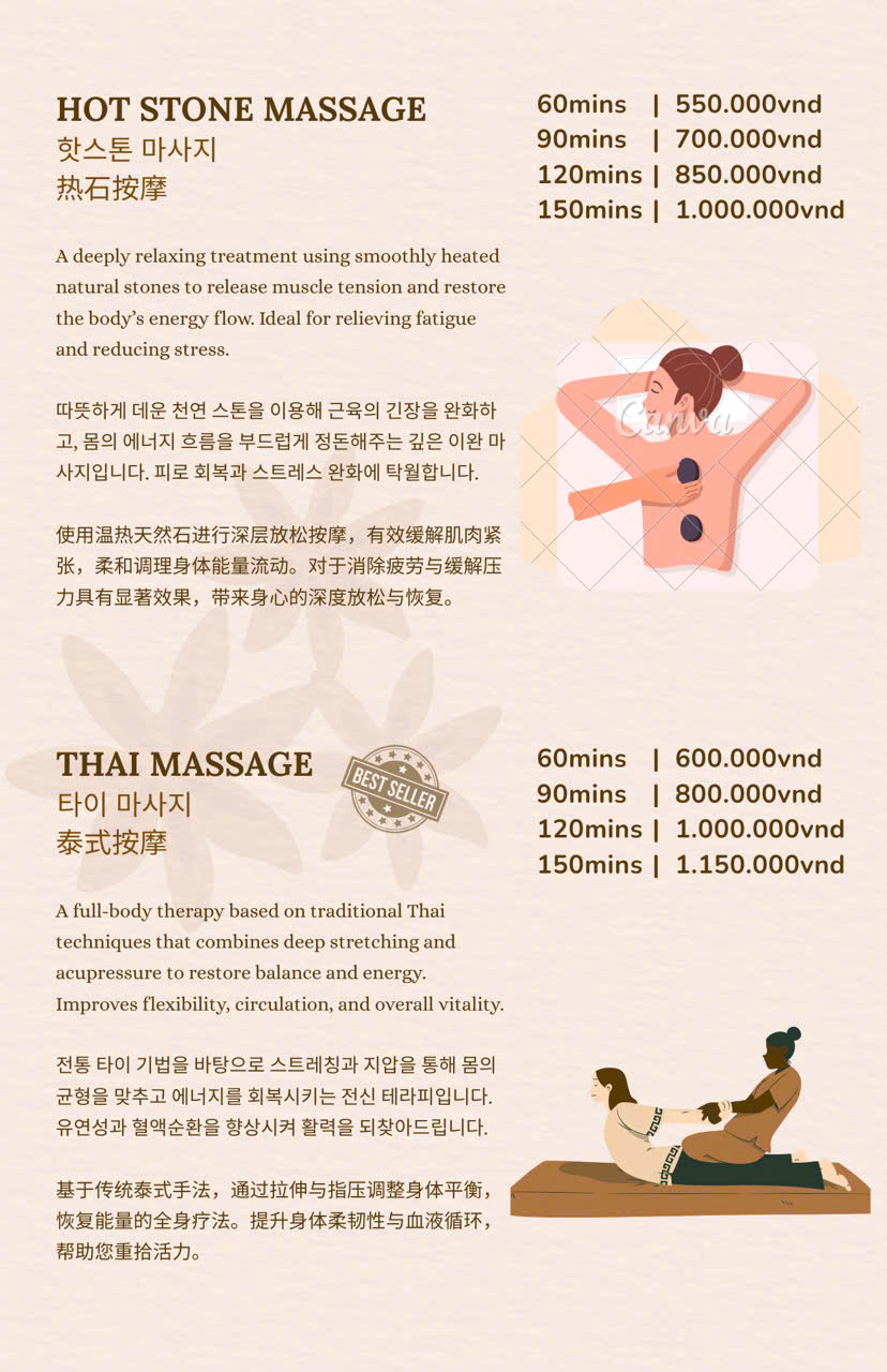 Hot Stone & Thai Massage