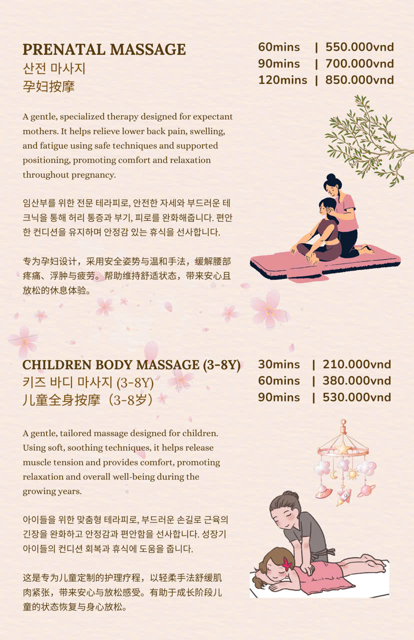 Prenatal & Children Massage